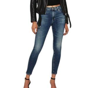 AG Adriano Goldschmied The  Farrah High-Rise Skinny Crop Jeans